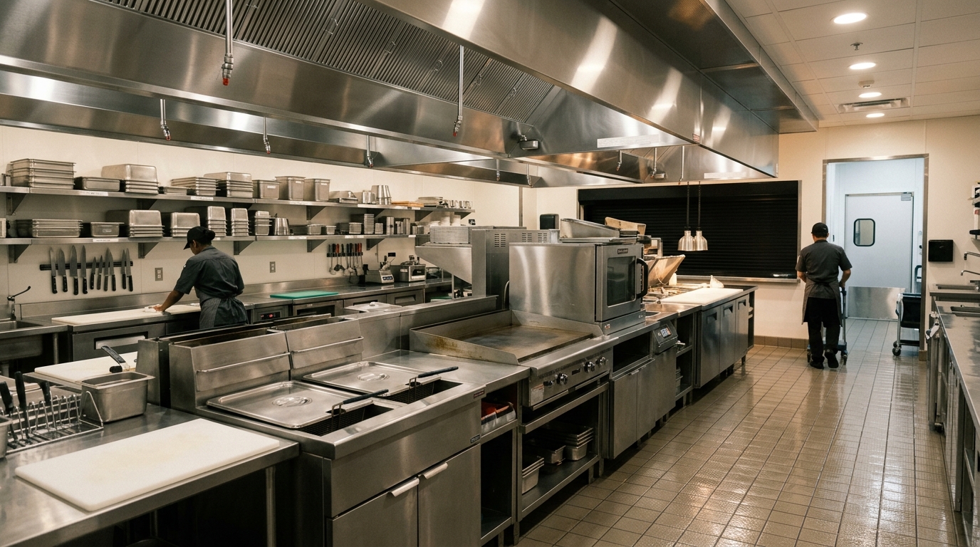 Cuisine professionnelle McDonald's entretenue par SLNP